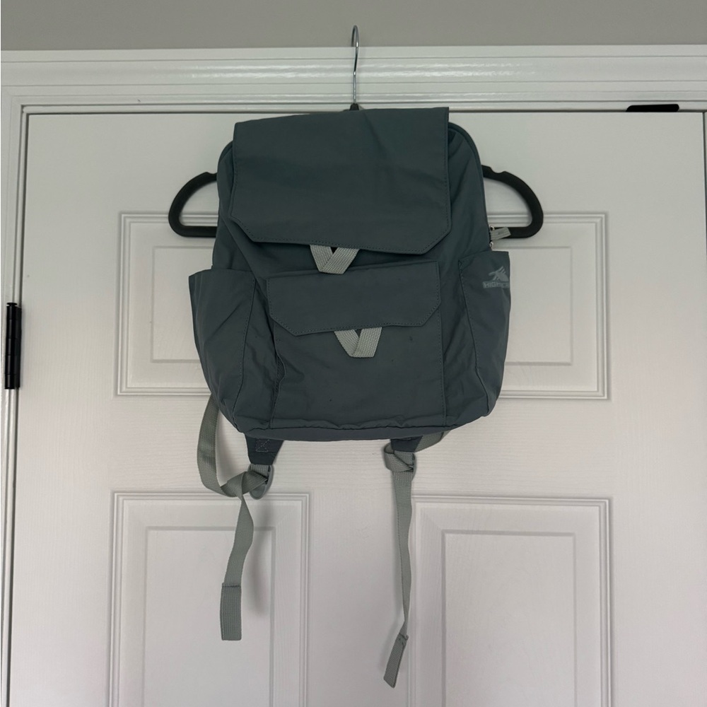 Small blue backpack